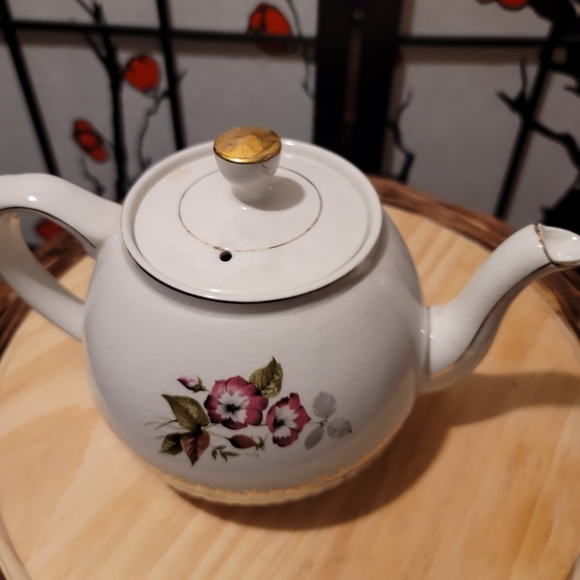 WOOD & SON ENGLAND ELGREAVE TEAPOT FINE PORCELAIN HAND CRAFTED - Picture 3 of 13